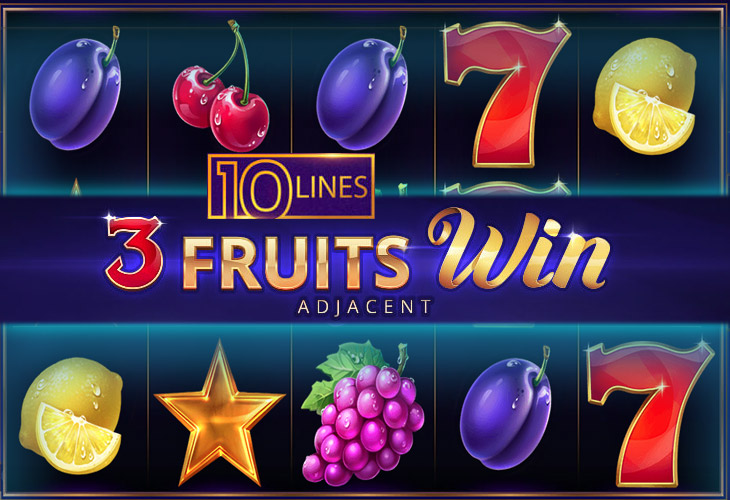 3 Fruits Win: 10 lines