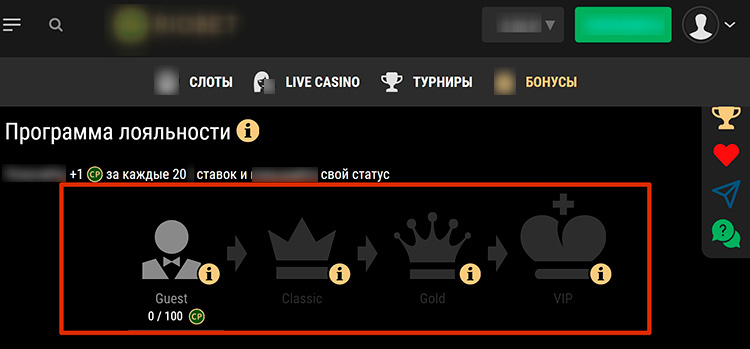 Бонусная система