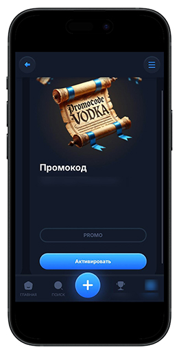 Ввод бонус-кода